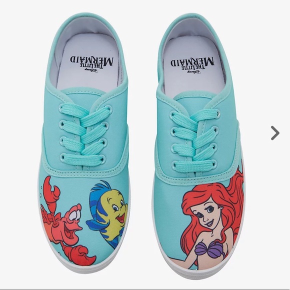 Hot Topic Shoes - Hot Topic Little Mermaid Ariel lace-up sneakers